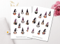 Preview: Halloween Dwarfs Sticker Set